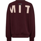 Maxi Split Logo Sweat Wine