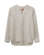 Danna Linen Blouse Cement