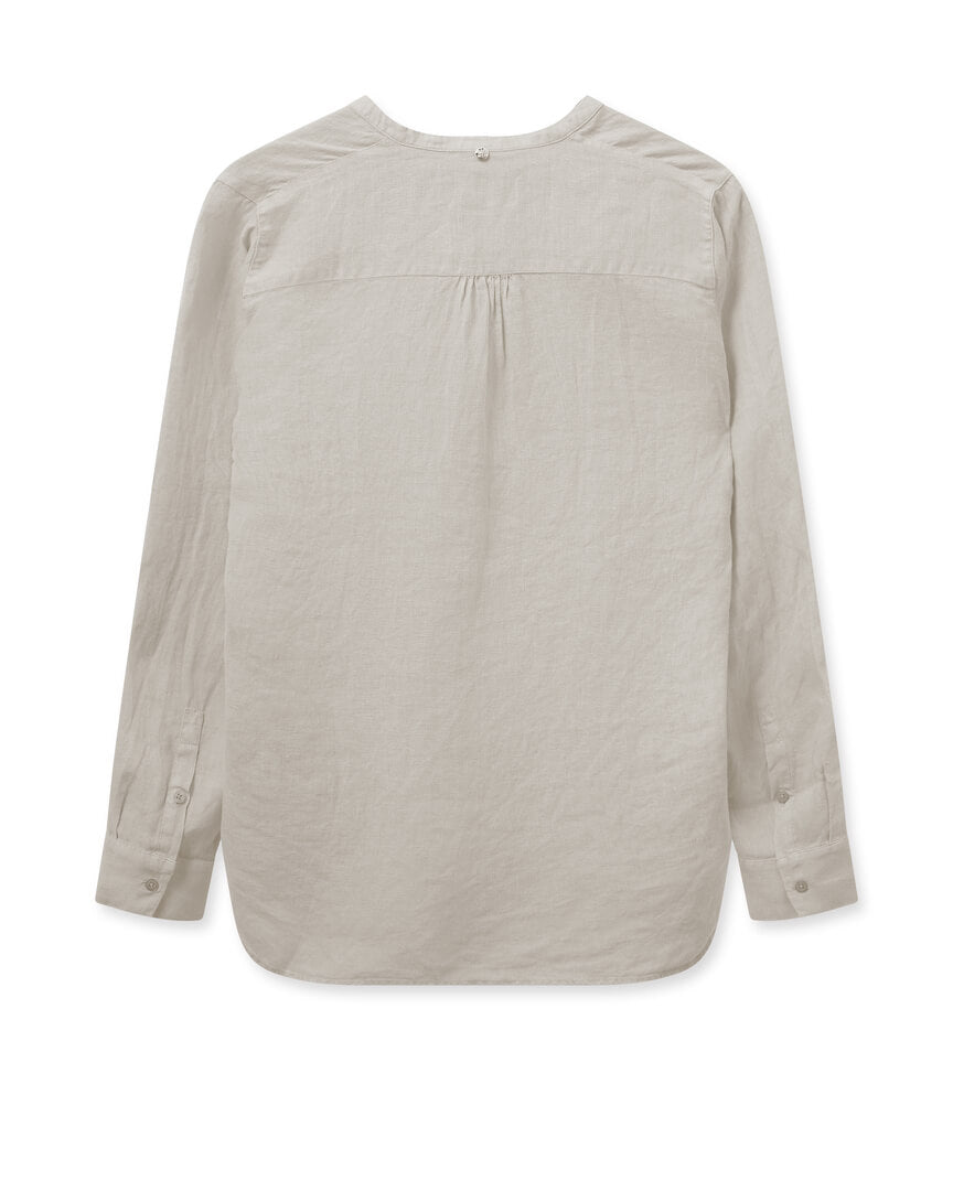 Danna Linen Blouse Cement