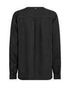 Danna Linen Blouse Black