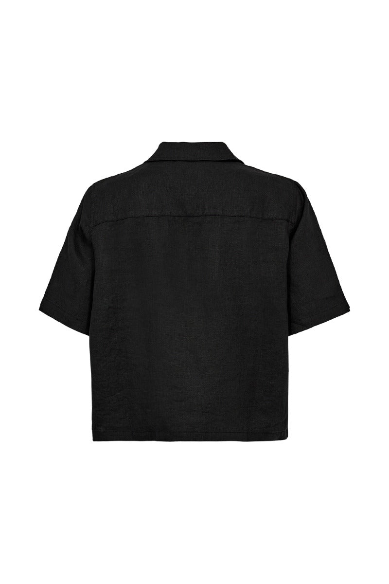 Karmey Linen Shirt Black