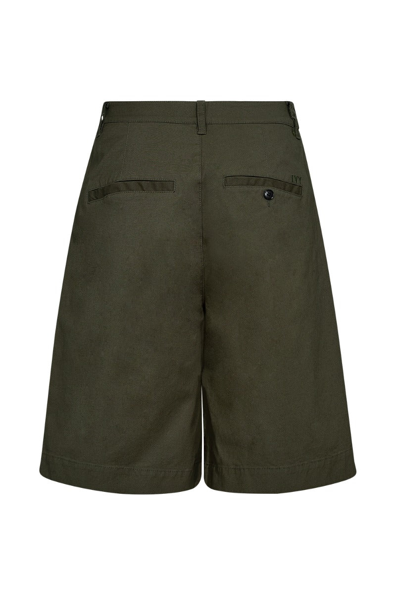Katee Wide Shorts Olive