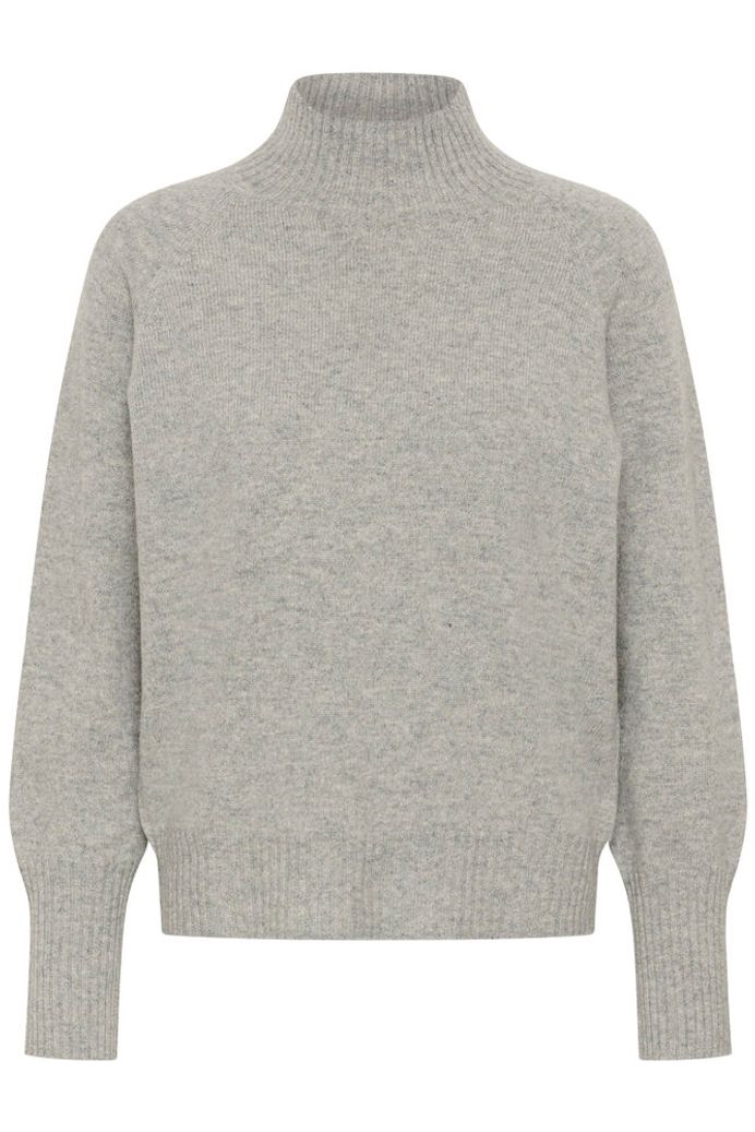 12 The Knit High Neck Light Grey
