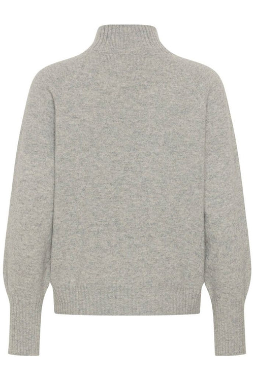 12 The Knit High Neck Light Grey