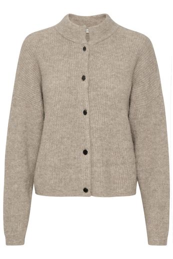 Alpha Short Cardigan Warm Sand Melange