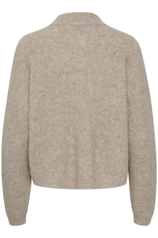 Alpha Short Cardigan Warm Sand Melange
