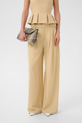 Stacy MW Pants Pale Hay Melange