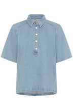 Abina 139 Boxy Blouse Light Blue