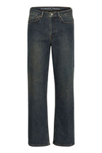35 The Louis 139 High Wide Jeans Dark Blue Dirty Wash