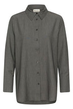 22 The Pinstriped Shirt Grey Melange