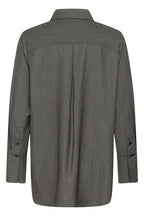 22 The Pinstriped Shirt Grey Melange