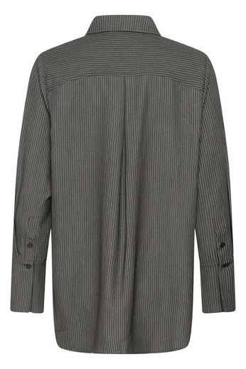 22 The Pinstriped Shirt Grey Melange