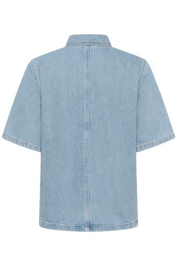 Abina 139 Boxy Blouse Light Blue