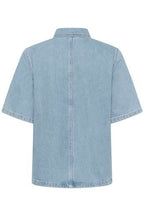 Abina 139 Boxy Blouse Light Blue