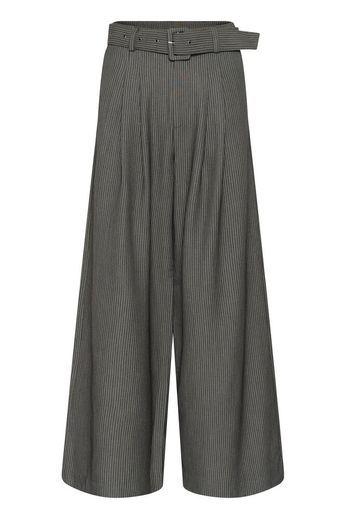 23 The Pinstriped High Pant Grey Melange