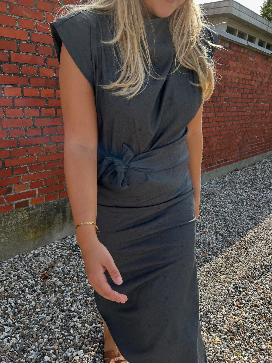 Saga Long Dress Grey