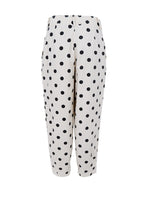 Ellie Barrel Pant White Dot
