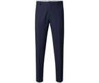 Slim Oasis Linen Bukser Dark Navy