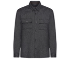Bille Herringbone Black overshirt