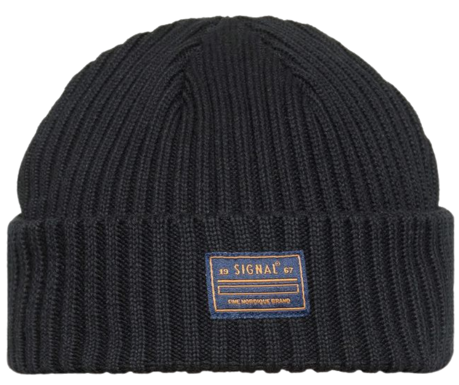 Rib Beanie Black