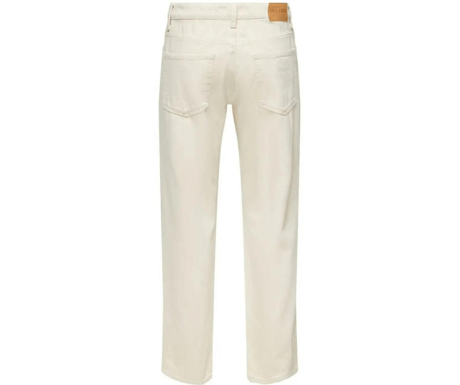 Edge Straight Jeans Ecru