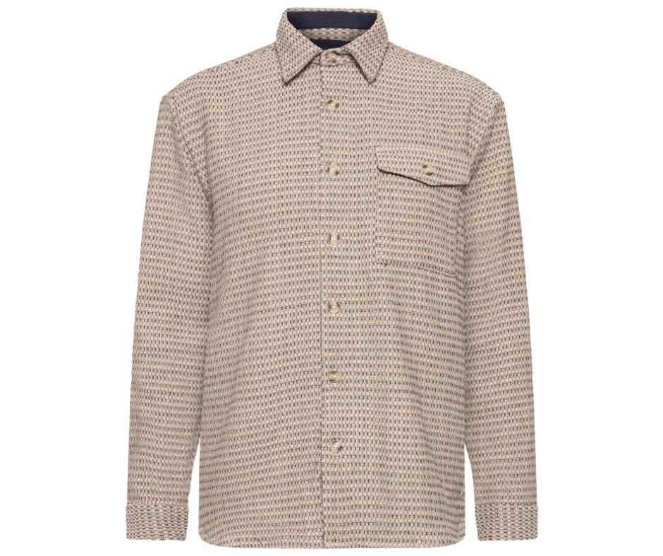 Palmer Basket Creamy Overshirt