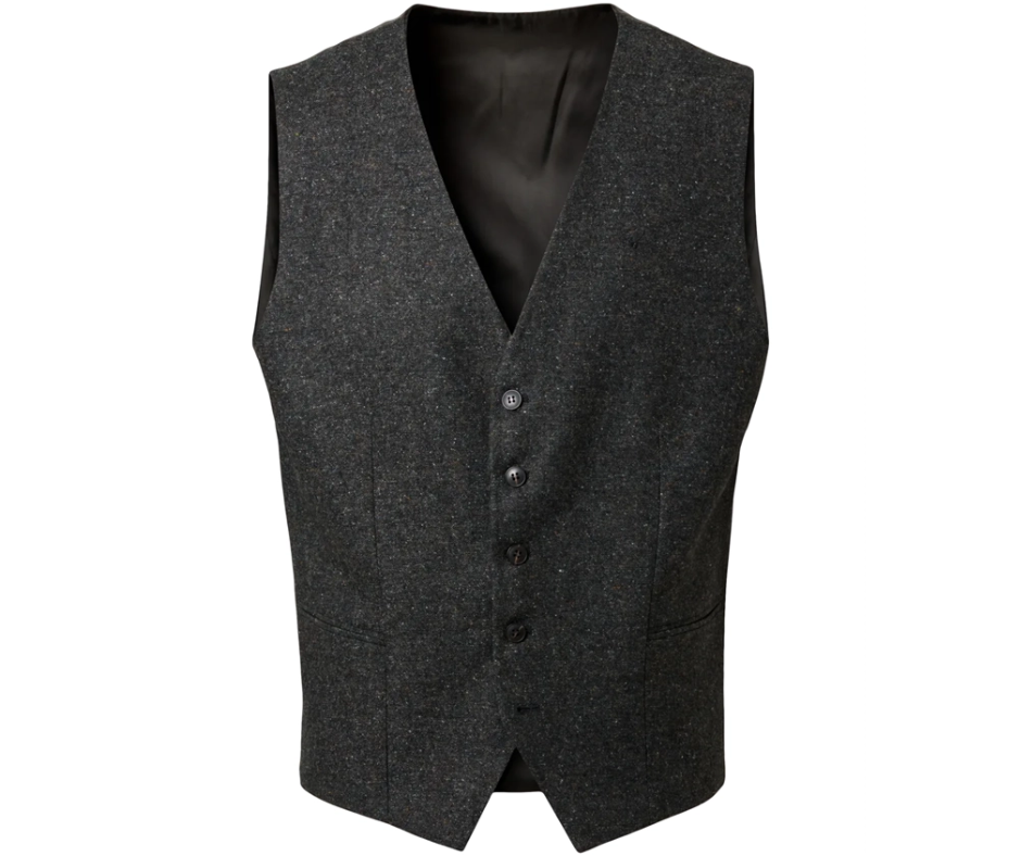 Reg Bow Donegal Vest Dark Green