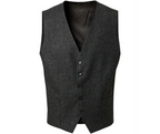 Reg Bow Donegal Vest Dark Green