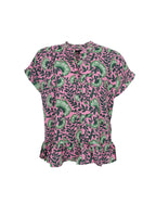 Flora Ruffle Blouse Pink Dahlia