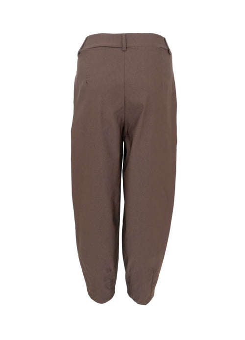 Black Colour Beverly Barrel Pant Espresso