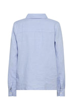 MMEnna Linen Pocket Blouse Brunnera Blue