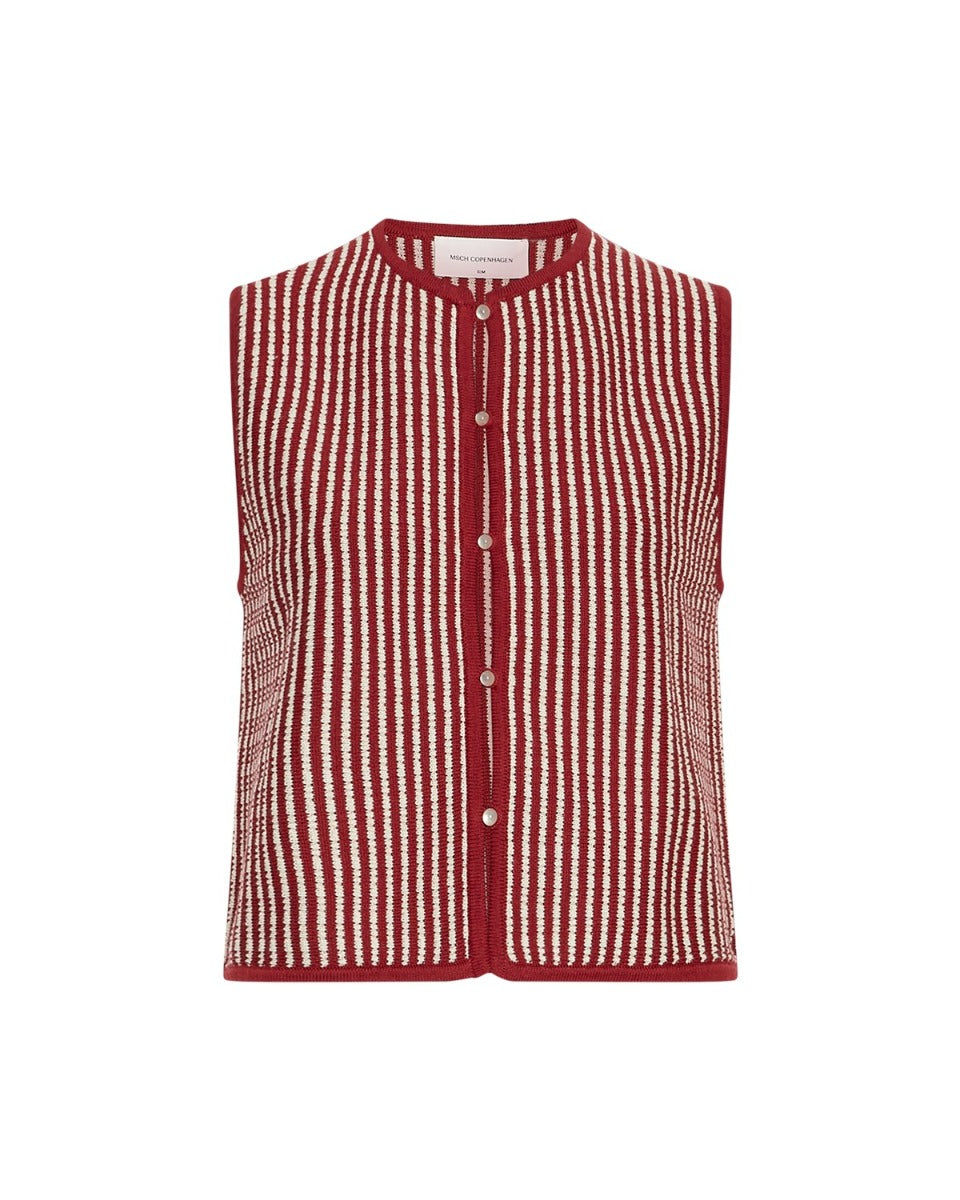 Priscilla Vest Rhubarb/B Sand