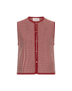 Priscilla Vest Rhubarb/B Sand