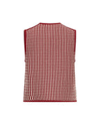 Priscilla Vest Rhubarb/B Sand