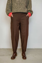 Beverly Barrel Pant Coffee