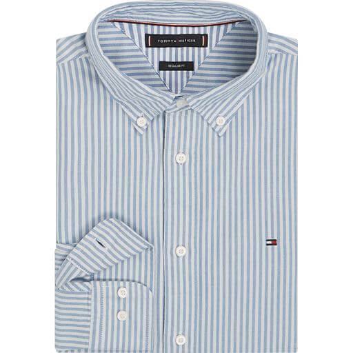 Heritage Oxford Stripe Shirt Blue