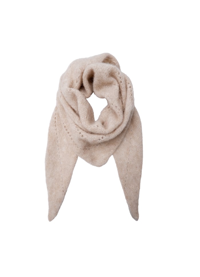 Dell Knitted Mini Scarf Natural