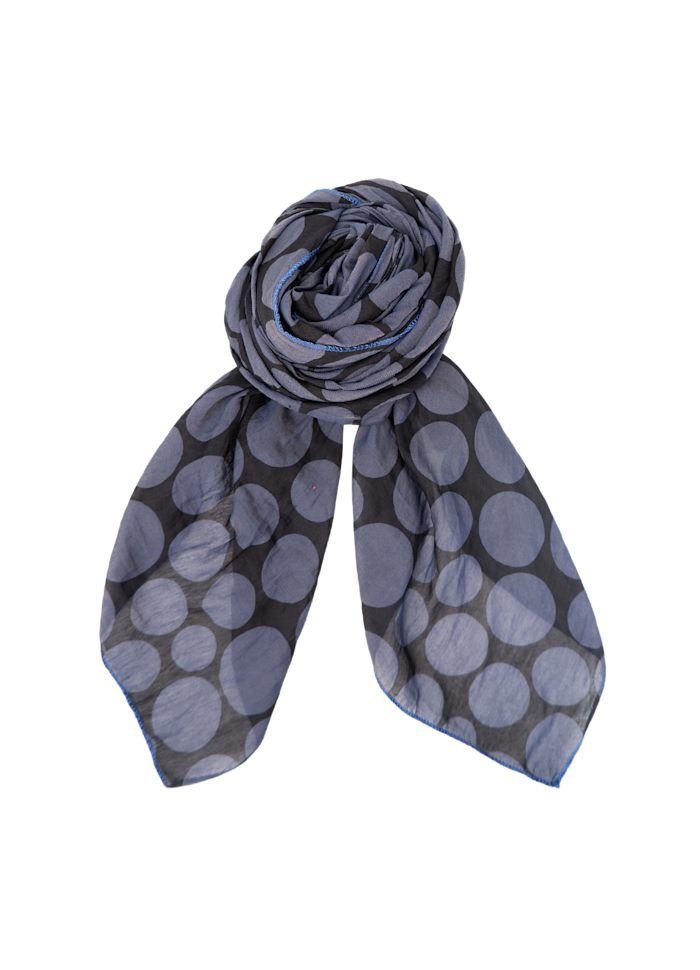 Lilia Dot Scarf Blue