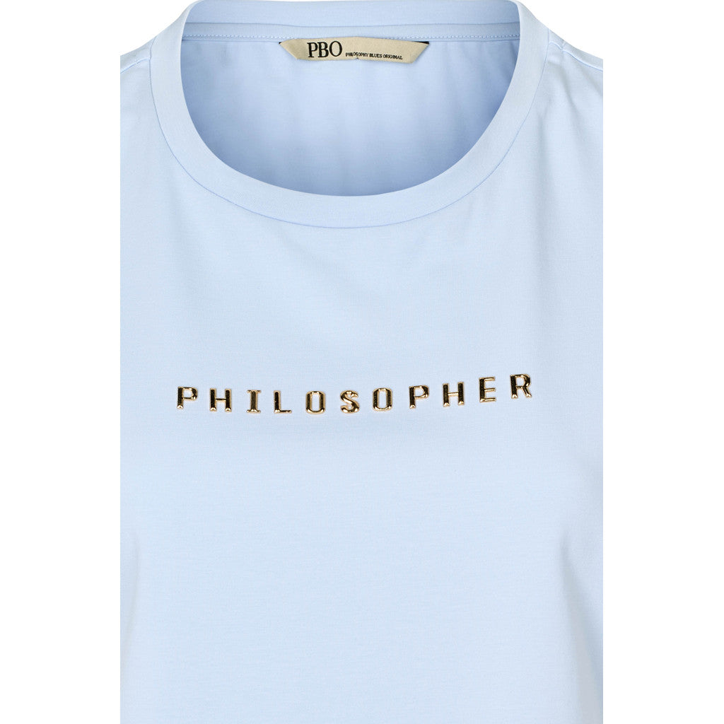 4360 Philsopher T-shirt Light Blue