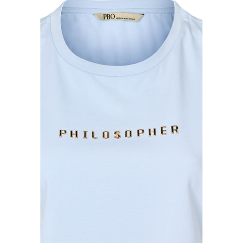4360 Philsopher T-shirt Light Blue