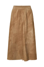 1014 Jono Suede Long Skirt Camel