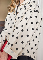 Ellie Shirt Jacket White Dot