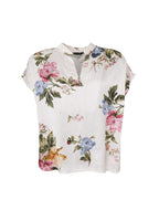 Black Colour Zalina SS Blouse Creme
