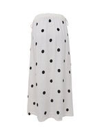 Melina Linen Wrap Skirt Dot