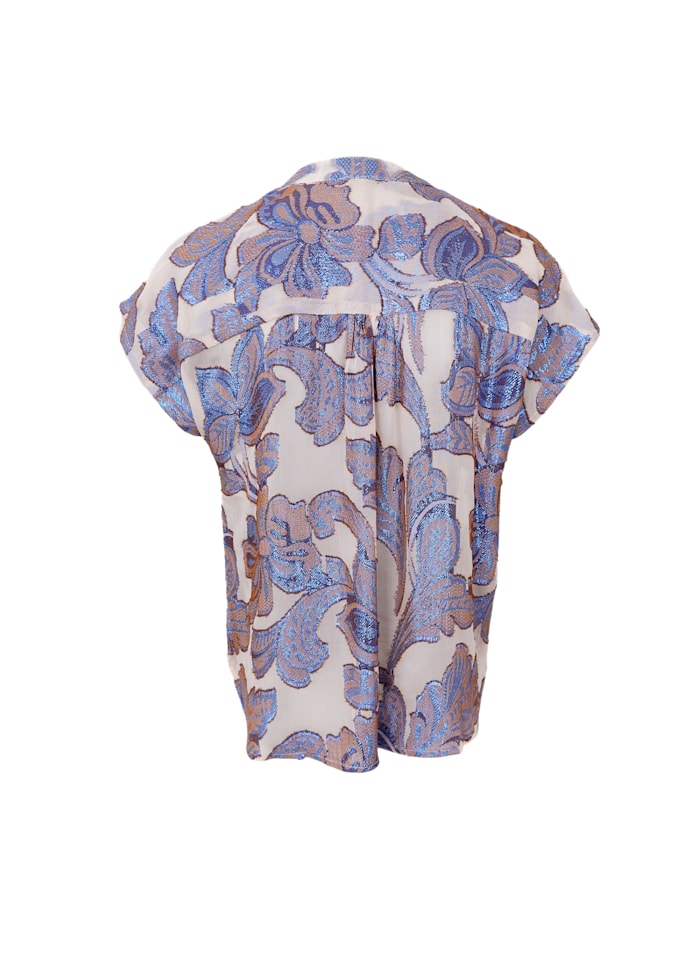 Kenzie SS Blouse Blue