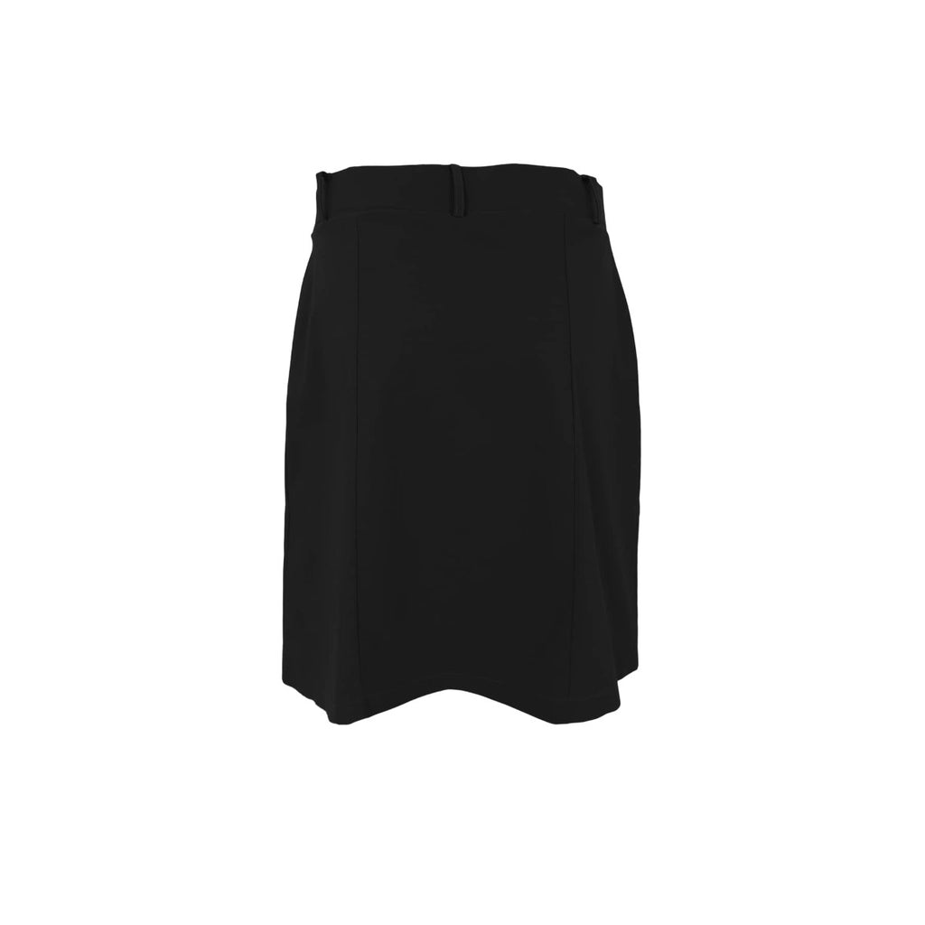 Davina Short Wrap-Look Skirt Black