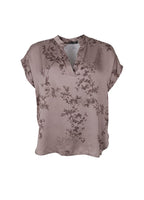 Black Colour Nancy SS Blouse Taupe