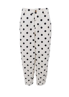 Ellie Barrel Pant White Dot