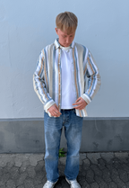 Palle Wide Stripe Shirt Graysand