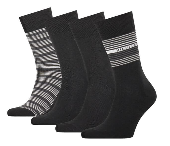 TH Men Sock 4P Tin Giftbox Black